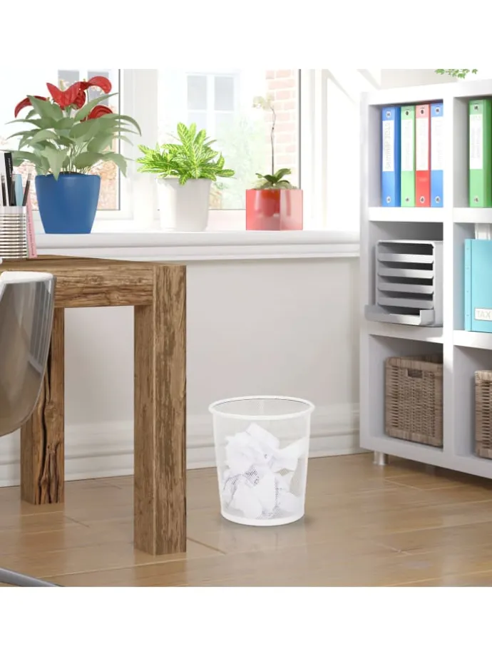 Papierkorb in Weiß - Ø 23 cm