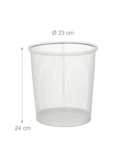 Papierkorb in Weiß - Ø 23 cm