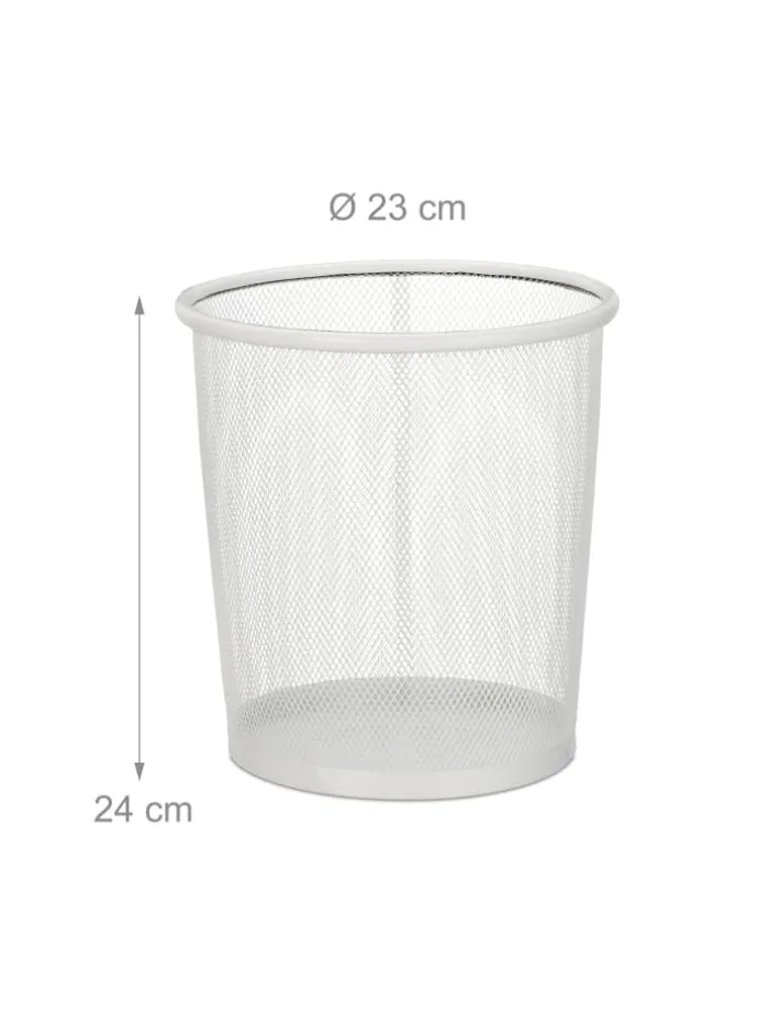 Papierkorb in Weiß - Ø 23 cm