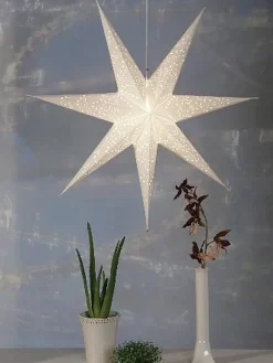 Papierstern "Sensy Star" in Creme - Ø 70 cm