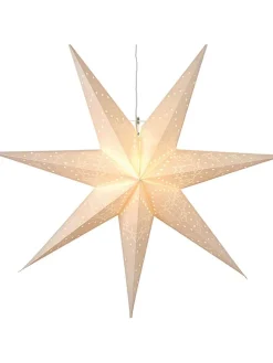 Papierstern "Sensy Star" in Creme - Ø 70 cm