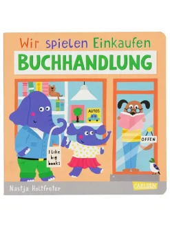 Papp-Bilderbuch "Wir spielen Einkaufen: Buchhandlung"