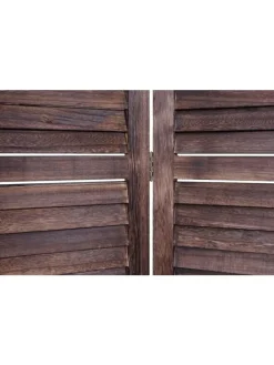 Paravant C30 im Shabby-Look, Braun