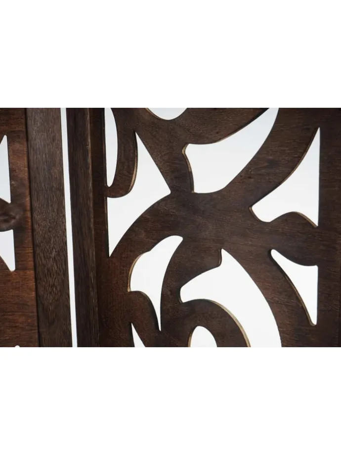 Paravant Izmir mit Ornamente, 170x161x2cm, braun