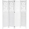 Paravant Izmir mit Ornamente, 170x161x2cm, weiß