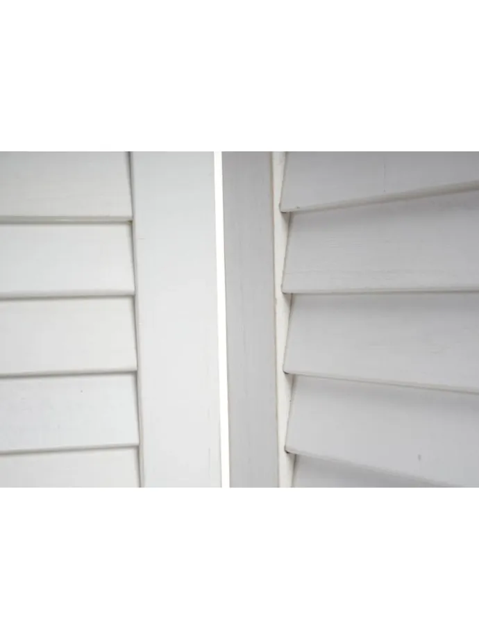 Paravant Izmir mit Ornamente, 170x161x2cm, weiß