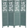 Paravant Izmir mit Ornamente, 170x161x2cm, grün