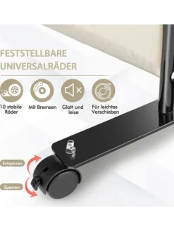 Paravent 4 tlg. 173 cm in Beige