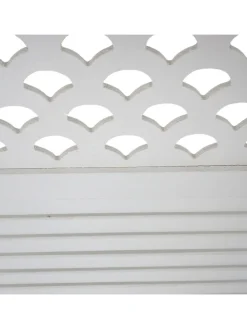 Paravent A84 mit Ornamente, Weiß