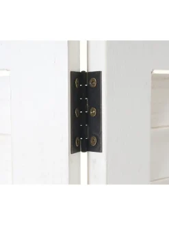 Paravent A84 mit Ornamente, Weiß