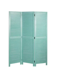 Paravent C30 im Shabby-Look, Grün