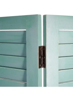 Paravent C30 im Shabby-Look, Grün