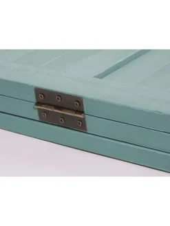 Paravent C30 im Shabby-Look, Grün