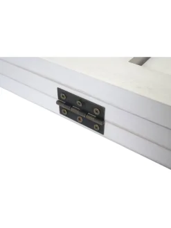 Paravent C30 im Shabby-Look, Weiß