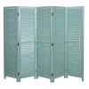 Paravent C30 im Shabby-Look, Grün