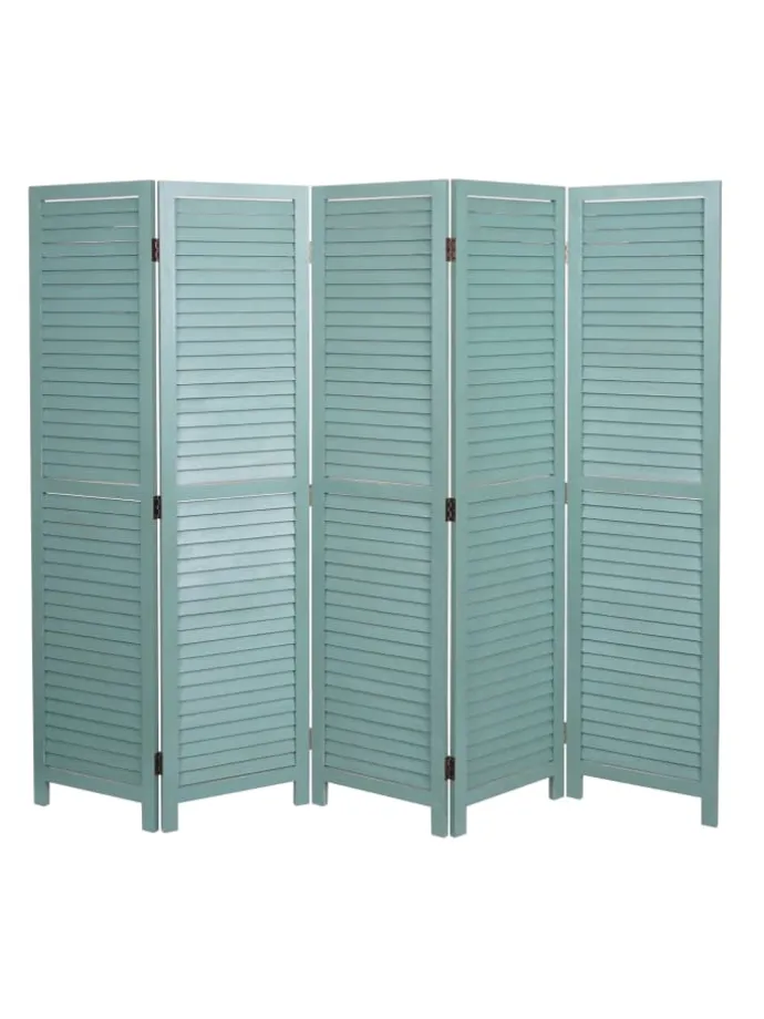 Paravent C30 im Shabby-Look, Grün