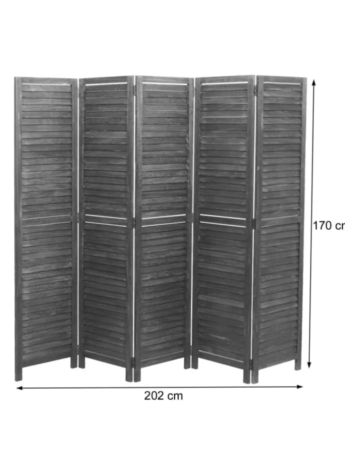 Paravent C30 im Shabby-Look, Grün