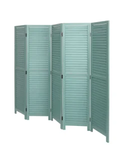 Paravent C30 im Shabby-Look, Grün