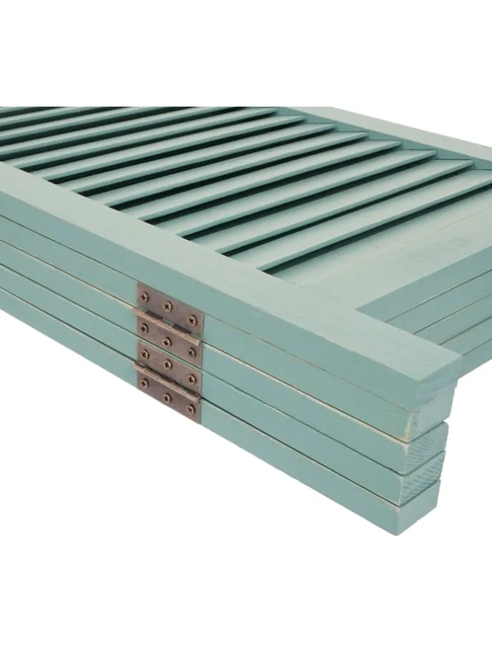 Paravent C30 im Shabby-Look, Grün