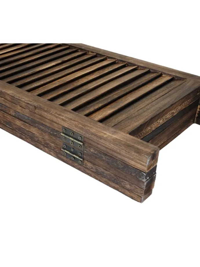 Paravent C30 im Shabby-Look, Braun