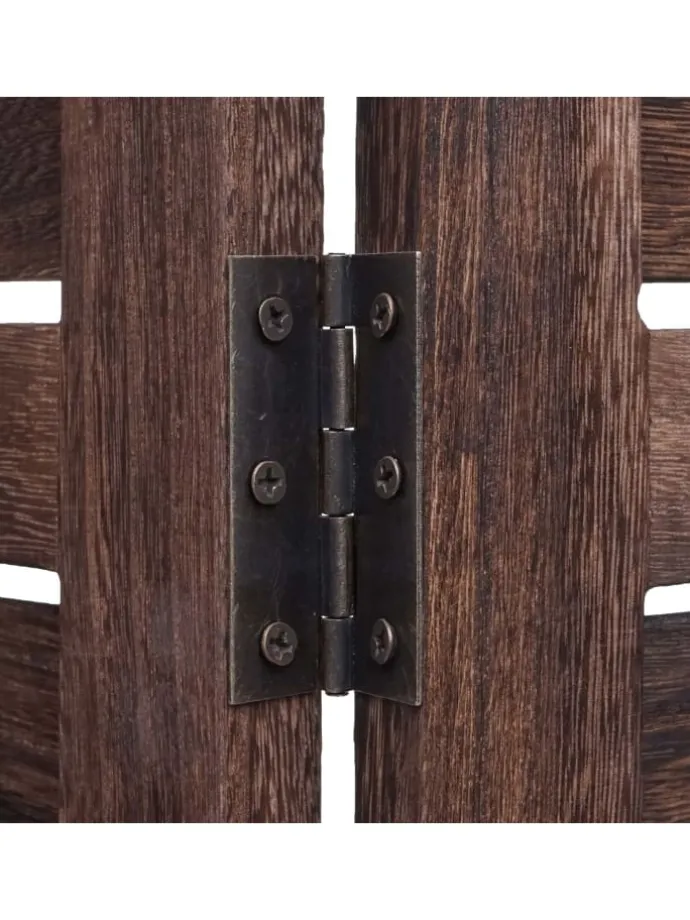 Paravent C30 im Shabby-Look, Braun