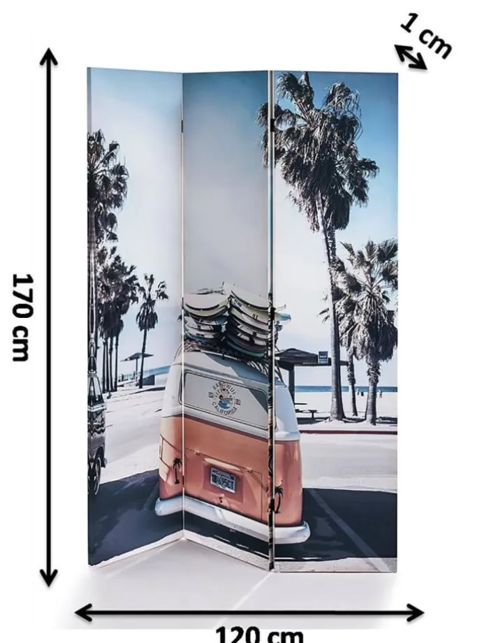 Paravent CALIFORNIA in Rosa