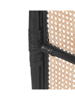 Paravent CORTONA in /Braun/Schwarz - (W) 118 x (H) 180 x (L) 3 cm