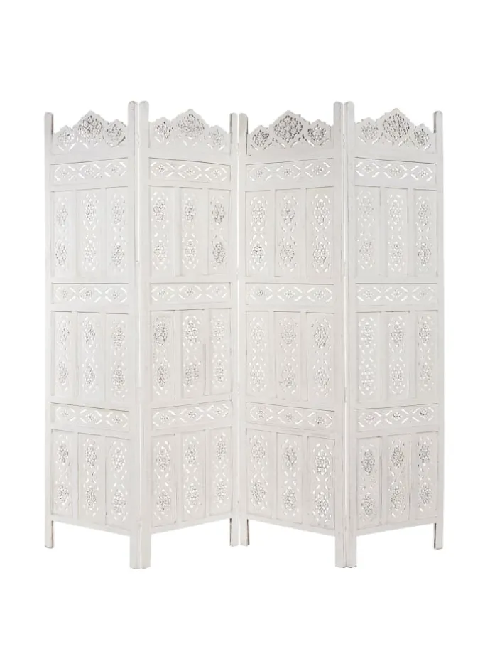 Paravent ESTELLA in Weiß
