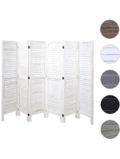 Paravent G30 im Shabby-Look, Weiß