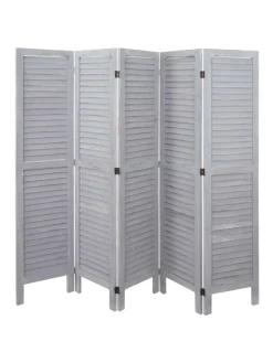 Paravent G30 im Shabby-Look, Grau