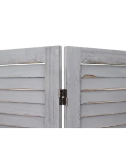 Paravent G30 im Shabby-Look, Grau