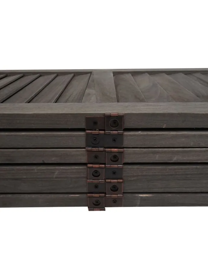 Paravent G30 im Shabby-Look, Grau-braun