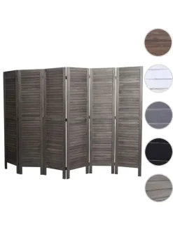 Paravent G30 im Shabby-Look, Grau-braun