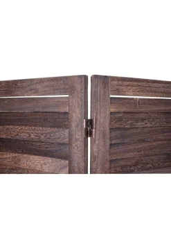 Paravent G30 im Shabby-Look, Braun