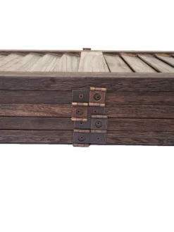 Paravent G30 im Shabby-Look, Braun