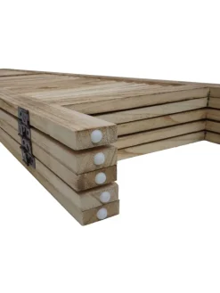 Paravent G30 im Shabby-Look, Hellbraun