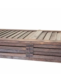 Paravent G30 im Shabby-Look, Braun