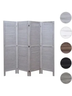 Paravent G30 im Shabby-Look, Grau