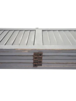 Paravent G30 im Shabby-Look, Grau