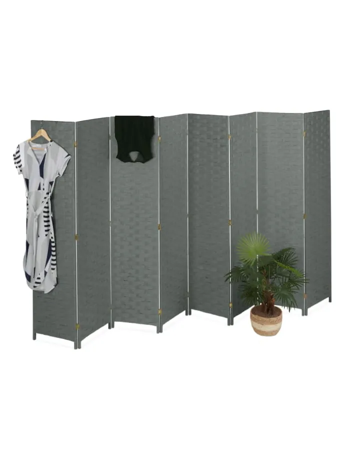 Paravent in Grau - (B)320 x (H)170cm