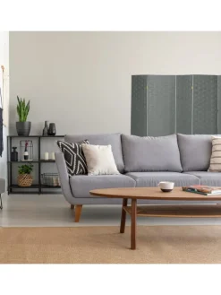 Paravent in Grau - (B)320 x (H)170cm