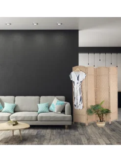 Paravent in Natur - (B)180 x (H)180cm