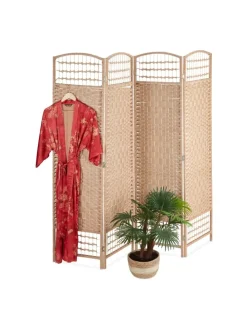 Paravent in Natur- (B)180 x (H)180 cm