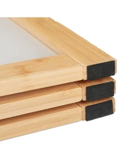 Paravent in Natur/ Weiß - (B)136,5 x (H)180 cm