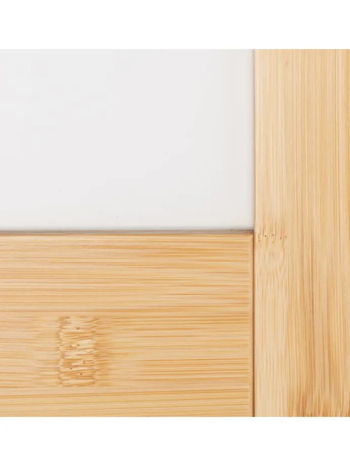 Paravent in Natur/ Weiß - (B)136,5 x (H)180 cm