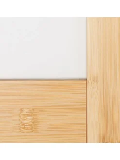 Paravent in Natur/ Weiß - (B)135,5 x (H)168 cm