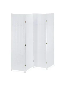 Paravent in Weiß - (B)180 x (H)180 cm