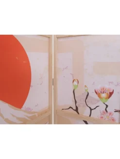 Paravent O70, Naturmotive 170x227cm, Kirschblüten