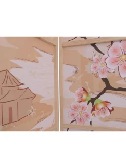 Paravent O70, Naturmotive 170x227cm, Kirschblüten