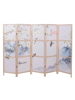 Paravent O70, Naturmotive 170x227cm, Flusslandschaft